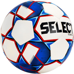 фото Мяч футбольный select club db арт. 810220-002, р.4, 32п, тпу, термо+руч. сш, рез.кам, бело-сине-крас