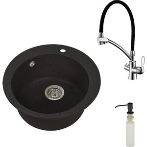 Кухонная мойка и смеситель Granstones с дозатором, GS-05-308, LM3070C, U-01-308 черная, с дозатором, GS-05-308, LM3070C, U-01-308 черная
Кухонная мойка и смеситель Granstones с дозатором, GS-05-308, LM3070C, U-01-308 черная, с дозатором, GS-05-308, LM3070C, U-01-308 черная