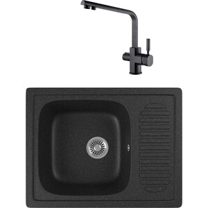 Кухонная мойка и смеситель GreenStone GRS-13-308 Kaiser Decor 40144-2 с сифоном, черная, GRS-13-308 Kaiser Decor 40144-2 с сифоном, черная
Кухонная мойка и смеситель GreenStone GRS-13-308 Kaiser Decor 40144-2 с сифоном, черная, GRS-13-308 Kaiser Decor 40144-2 с сифоном, черная