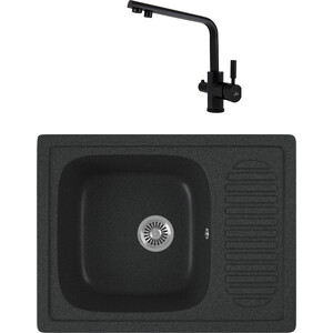 Кухонная мойка и смеситель GreenStone GRS-13-343 Kaiser Decor 40144-9 с сифоном, антрацит, GRS-13-343 Kaiser Decor 40144-9 с сифоном, антрацит
Кухонная мойка и смеситель GreenStone GRS-13-343 Kaiser Decor 40144-9 с сифоном, антрацит, GRS-13-343 Kaiser Decor 40144-9 с сифоном, антрацит