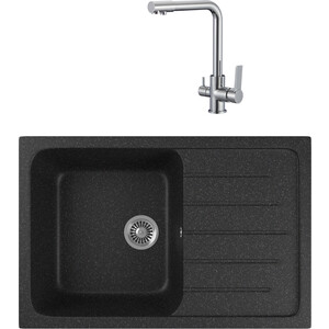 Кухонная мойка и смеситель GreenStone GRS-76-308 РМС SL130-015F с сифоном, черная, GRS-76-308 РМС SL130-015F с сифоном, черная
Кухонная мойка и смеситель GreenStone GRS-76-308 РМС SL130-015F с сифоном, черная, GRS-76-308 РМС SL130-015F с сифоном, черная
