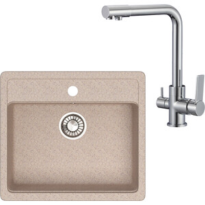 Кухонная мойка и смеситель Glanz J-009-34, SL130-015F песочный, матовая, J-009-34, SL130-015F песочный, матовая
Кухонная мойка и смеситель Glanz J-009-34, SL130-015F песочный, матовая, J-009-34, SL130-015F песочный, матовая
