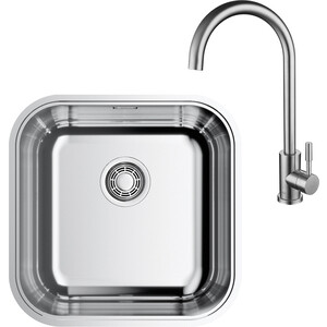 Кухонная мойка и смеситель Omoikiri Omi 44-U/I IN Quadro, РМС SUS124, нержавеющая сталь (4993494, SUS124-017F), Omi 44-U/I IN Quadro, РМС SUS124, нержавеющая сталь (4993494, SUS124-017F)
Кухонная мойка и смеситель Omoikiri Omi 44-U/I IN Quadro, РМС SUS124, нержавеющая сталь (4993494, SUS124-017F), Omi 44-U/I IN Quadro, РМС SUS124, нержавеющая сталь (4993494, SUS124-017F)