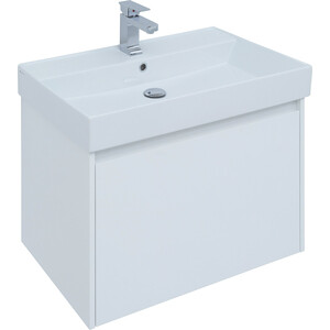 Мебель для ванной Aquanet Nova Lite 75 один ящик, белый глянец