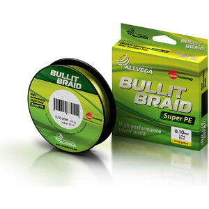 Леска плетеная Allvega Bullit Braid 92м 0,10мм (5,5кг) ярко-желтая, Bullit Braid 92м 0,10мм (5,5кг) ярко-желтая
Леска плетеная Allvega Bullit Braid 92м 0,10мм (5,5кг) ярко-желтая, Bullit Braid 92м 0,10мм (5,5кг) ярко-желтая