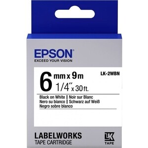 Лента Epson Tape LK-2WBN Blk/Wht 6/9 (C53S652003), Tape LK-2WBN Blk/Wht 6/9 (C53S652003)
Лента Epson Tape LK-2WBN Blk/Wht 6/9 (C53S652003), Tape LK-2WBN Blk/Wht 6/9 (C53S652003)