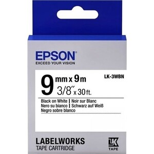 Лента Epson LK3WBN Std Blk/Wht 9/9 (C53S653003), LK3WBN Std Blk/Wht 9/9 (C53S653003)
Лента Epson LK3WBN Std Blk/Wht 9/9 (C53S653003), LK3WBN Std Blk/Wht 9/9 (C53S653003)
