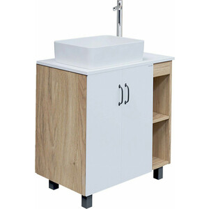 Мебель для ванной Grossman Флай 80х43 белый/дуб сонома