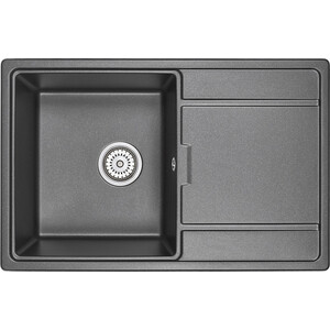 Кухонная мойка и смеситель Granula GR-7804 черная, Lemark Comfort LM3070C