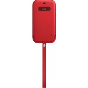 фото Чехол-конверт apple iphone 12 pro max leather sleeve with magsafe, red (mhyj3ze/a)