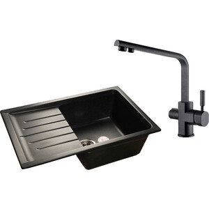 Кухонная мойка и смеситель GranFest Practik GF-P760L, Kaiser Decor 40144-2 с сифоном, черная, Practik GF-P760L, Kaiser Decor 40144-2 с сифоном, черная
Кухонная мойка и смеситель GranFest Practik GF-P760L, Kaiser Decor 40144-2 с сифоном, черная, Practik GF-P760L, Kaiser Decor 40144-2 с сифоном, черная