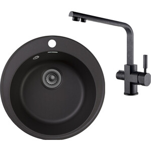 Кухонная мойка и смеситель GranFest Quarz GF-Z08, Kaiser Decor 40144-2 с сифоном, черная, Quarz GF-Z08, Kaiser Decor 40144-2 с сифоном, черная
Кухонная мойка и смеситель GranFest Quarz GF-Z08, Kaiser Decor 40144-2 с сифоном, черная, Quarz GF-Z08, Kaiser Decor 40144-2 с сифоном, черная