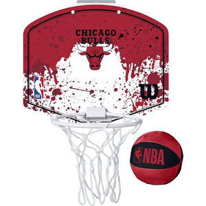 фото Набор для мини-баскетбола wilson team mini hoop chicago, wtba1302chi, щит с кольцом, мяч р.1