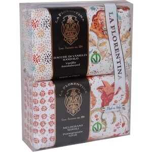 Мыло La Florentina Pomegranate & Neroli / Гранат и Цветок нероли, Vanille & Sandal wood / Ваниль и Сандаловое дерево в наборе 2*270 г, Pomegranate & Neroli / Гранат и Цветок нероли, Vanille & Sandal wood / Ваниль и Сандаловое дерево в наборе 2*270 г
Мыло La Florentina Pomegranate & Neroli / Гранат и Цветок нероли, Vanille & Sandal wood / Ваниль и Сандаловое дерево в наборе 2*270 г, Pomegranate & Neroli / Гранат и Цветок нероли, Vanille & Sandal wood / Ваниль и Сандаловое дерево в наборе 2*270 г
