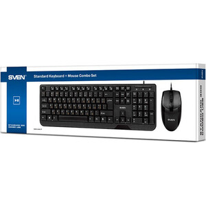 Набор клавиатура+мышь Sven KB-S330C черный (SV-017309)