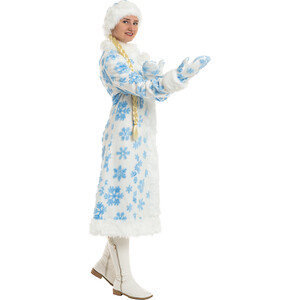 фото Bigarden костюм снеггурочки ''ледяной узор'' размер 46-50
