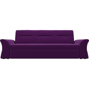 АртМебель Прямой диван Клайд микровельвет фиолетовый