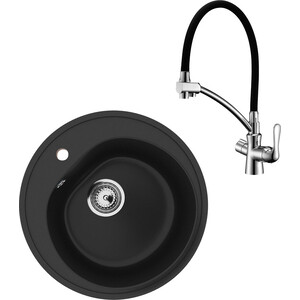 Кухонная мойка и смеситель Ulgran U-101-344 ультра-черный, Lemark Comfort LM3070C, U-101-344 ультра-черный, Lemark Comfort LM3070C
Кухонная мойка и смеситель Ulgran U-101-344 ультра-черный, Lemark Comfort LM3070C, U-101-344 ультра-черный, Lemark Comfort LM3070C
