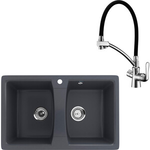 Кухонная мойка и смеситель Ulgran U-402-343 антрацит, Lemark Comfort LM3070C, U-402-343 антрацит, Lemark Comfort LM3070C
Кухонная мойка и смеситель Ulgran U-402-343 антрацит, Lemark Comfort LM3070C, U-402-343 антрацит, Lemark Comfort LM3070C
