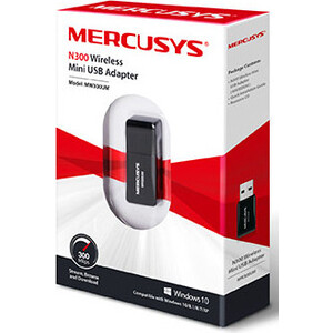 Сетевой адаптер WiFi Mercusys MW300UM N300 USB 2.0 (MW300UM)