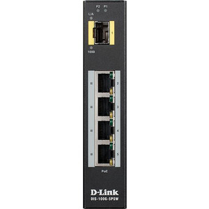 Коммутатор D-Link DIS-100G-5PSW/A1A 4G 1SFP 4PoE+ 120W неуправляемый