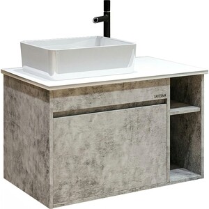 Мебель для ванной Grossman Фалькон 80х49 GR-3016, бетон