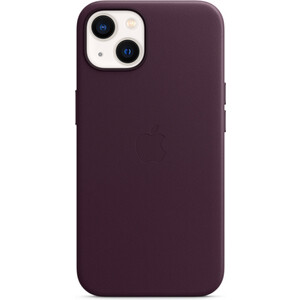 фото Чехол apple iphone 13 leather case with magsafe - dark cherry (mm143ze/a)