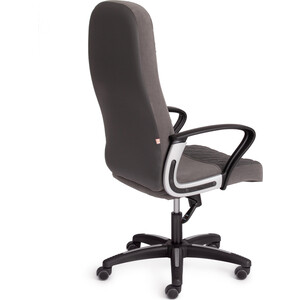 Кресло TetChair Advance флок/кож/зам серый/металлик 29/C 36