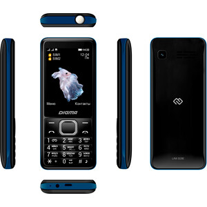 Мобильный телефон Digma LINX B280 32Mb черный моноблок 2.8" (LT2072PM)