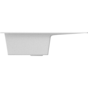 фото Кухонная мойка zox zx-gm 05 62х48 с крылом, белая (4630085461920)