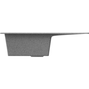 фото Кухонная мойка zox zx-gm 05 62х48 с крылом, серая (4630085461944)