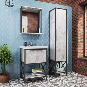 Мебель для ванной Mixline Бруклин Fest 60х45 бетон