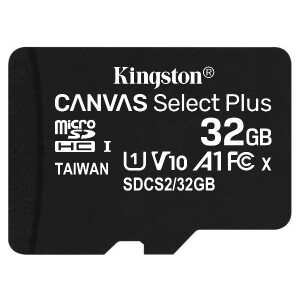 фото Флеш диск kingston microsdhc 32gb class10 sdcs2/32gbsp canvselect plus w/o adapter (sdcs2/32gbsp)