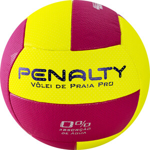 фото Мяч для пляжного волейбола penalty bola voleii de praia pro, 5415902013-u, р. 5, желто-розовый