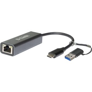 Сетевой адаптер D-Link 2.5 Gigabit Ethernet / USB Type-C с переходником USB Type-C / USB Type-A (DUB-2315/A1A)