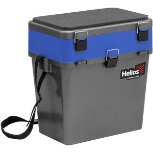 фото Ящик для зимней рыбалки helios серый/синий (hs-ib-19-gb)