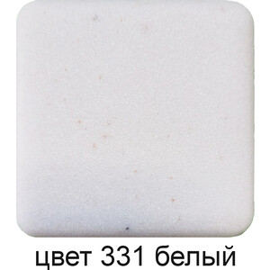 Кухонная мойка GreenStone GRS-12-331 белая, с сифоном