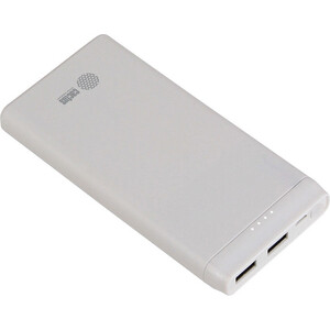 Мобильный аккумулятор Cactus CS-PBFSMT-10000 10000mAh 2.1A 2xUSB белый (CS-PBFSMT-10000)