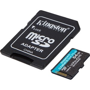 Флеш карта Kingston microSDXC 64Gb Class10 SDCG3/64GBSP Canvas Go! Plus w/o adapter (SDCG3/64GBSP)