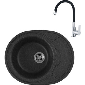 Кухонная мойка и смеситель GreenStone GRS-18k-308 Haiba HB70112-7 черная, GRS-18k-308 Haiba HB70112-7 черная
Кухонная мойка и смеситель GreenStone GRS-18k-308 Haiba HB70112-7 черная, GRS-18k-308 Haiba HB70112-7 черная