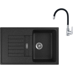 Кухонная мойка и смеситель GreenStone GRS-24-308 Haiba HB70112-7 черная, GRS-24-308 Haiba HB70112-7 черная
Кухонная мойка и смеситель GreenStone GRS-24-308 Haiba HB70112-7 черная, GRS-24-308 Haiba HB70112-7 черная