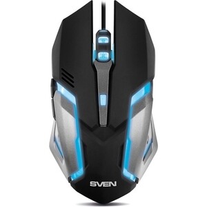 Мышь Sven Игровая RX-G740 USB (5+1кл. бесш. кл. 800-2400DPI, SoftTouch, подсветка) (SV-018344)