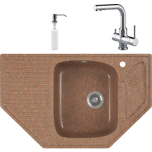 Кухонная мойка и смеситель GreenStone GRS-10-307 Lemark Comfort LM3061C с сифоном и дозатором, терракот, GRS-10-307 Lemark Comfort LM3061C с сифоном и дозатором, терракот
Кухонная мойка и смеситель GreenStone GRS-10-307 Lemark Comfort LM3061C с сифоном и дозатором, терракот, GRS-10-307 Lemark Comfort LM3061C с сифоном и дозатором, терракот