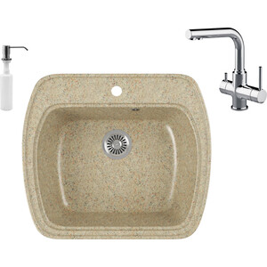 Кухонная мойка и смеситель GreenStone GRS-11-302 Lemark Comfort LM3061C с сифоном и дозатором, песочный, GRS-11-302 Lemark Comfort LM3061C с сифоном и дозатором, песочный
Кухонная мойка и смеситель GreenStone GRS-11-302 Lemark Comfort LM3061C с сифоном и дозатором, песочный, GRS-11-302 Lemark Comfort LM3061C с сифоном и дозатором, песочный