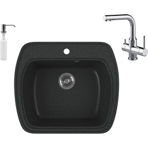 Кухонная мойка и смеситель GreenStone GRS-11-343 Lemark Comfort LM3061C с сифоном и дозатором, антрацит, GRS-11-343 Lemark Comfort LM3061C с сифоном и дозатором, антрацит
Кухонная мойка и смеситель GreenStone GRS-11-343 Lemark Comfort LM3061C с сифоном и дозатором, антрацит, GRS-11-343 Lemark Comfort LM3061C с сифоном и дозатором, антрацит