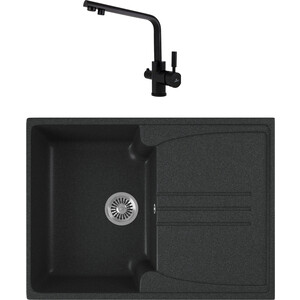 Кухонная мойка и смеситель GreenStone GRS-40s-343 Kaiser Decor 40144-9 с сифоном, антрацит, GRS-40s-343 Kaiser Decor 40144-9 с сифоном, антрацит
Кухонная мойка и смеситель GreenStone GRS-40s-343 Kaiser Decor 40144-9 с сифоном, антрацит, GRS-40s-343 Kaiser Decor 40144-9 с сифоном, антрацит