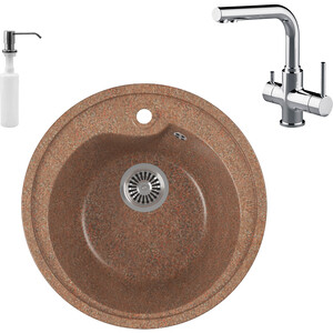 Кухонная мойка и смеситель GreenStone GRS-45-307 Lemark Comfort LM3061C с сифоном и дозатором, терракот, GRS-45-307 Lemark Comfort LM3061C с сифоном и дозатором, терракот
Кухонная мойка и смеситель GreenStone GRS-45-307 Lemark Comfort LM3061C с сифоном и дозатором, терракот, GRS-45-307 Lemark Comfort LM3061C с сифоном и дозатором, терракот