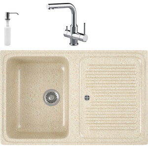 Кухонная мойка и смеситель GreenStone GRS-78-328 Lemark Comfort LM3061C с сифоном и дозатором, бежевая, GRS-78-328 Lemark Comfort LM3061C с сифоном и дозатором, бежевая
Кухонная мойка и смеситель GreenStone GRS-78-328 Lemark Comfort LM3061C с сифоном и дозатором, бежевая, GRS-78-328 Lemark Comfort LM3061C с сифоном и дозатором, бежевая