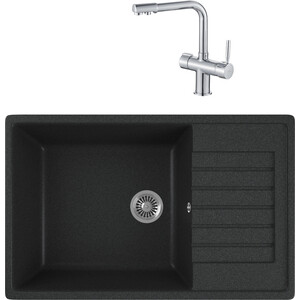 Кухонная мойка и смеситель GreenStone GRS-78L-343 Haiba HB70088 с сифоном, антрацит, GRS-78L-343 Haiba HB70088 с сифоном, антрацит
Кухонная мойка и смеситель GreenStone GRS-78L-343 Haiba HB70088 с сифоном, антрацит, GRS-78L-343 Haiba HB70088 с сифоном, антрацит