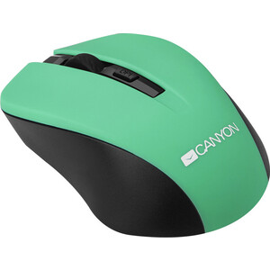 Мышь Canyon CNE-CMSW1G мышь, цвет - зеленый, беспроводная 2.4 Гц, DPI 800/1000/1200 DPI, 3 кнопки и колесо прокрутки, прор (CNE-CMSW1G)